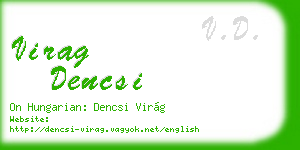 virag dencsi business card